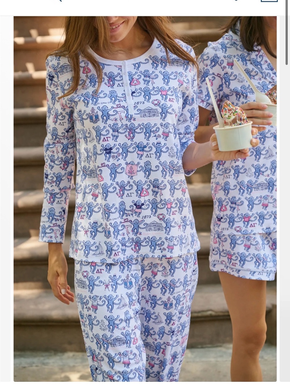Delta Gamma Henley pajamas size M